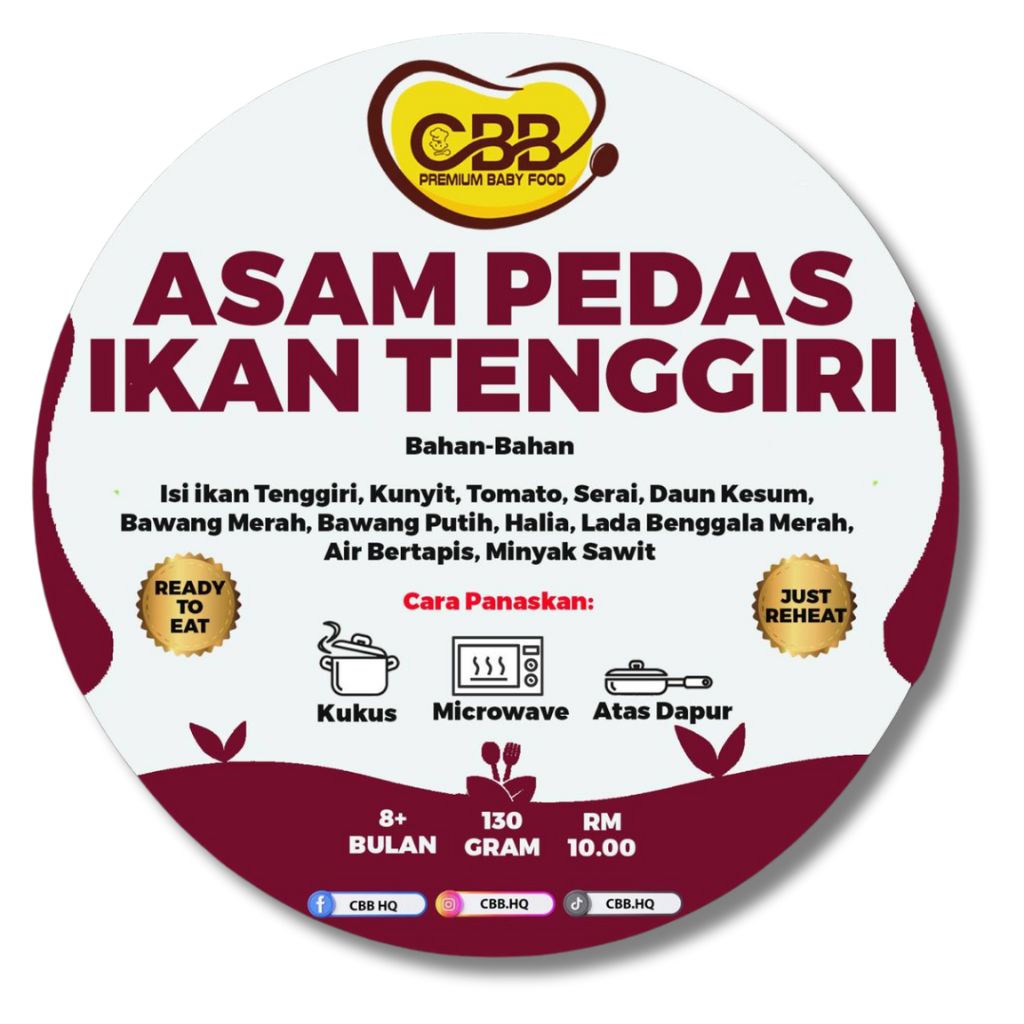 CBB - Asam Pedas Ikan Tenggiri (Baby-friendly Spicy & Sour Mackerel)