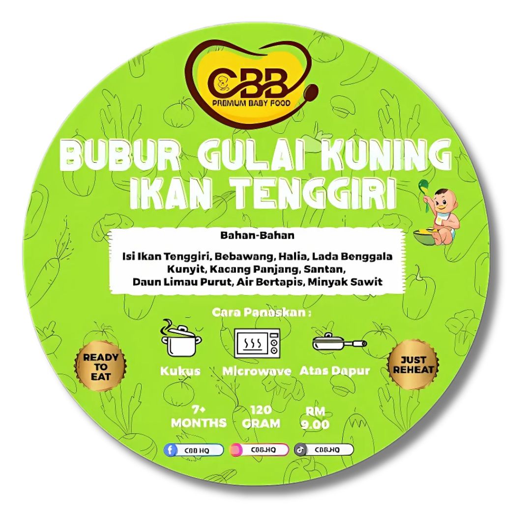 CBB - Bubur Gulai Kuning Ikan Tenggiri (Mackerel Porridge in Yellow Curry)