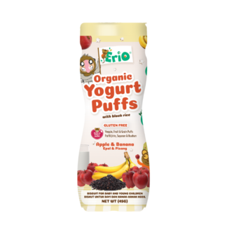 Erio Organic Black Rice Yogurt Puffs Apple & Banana