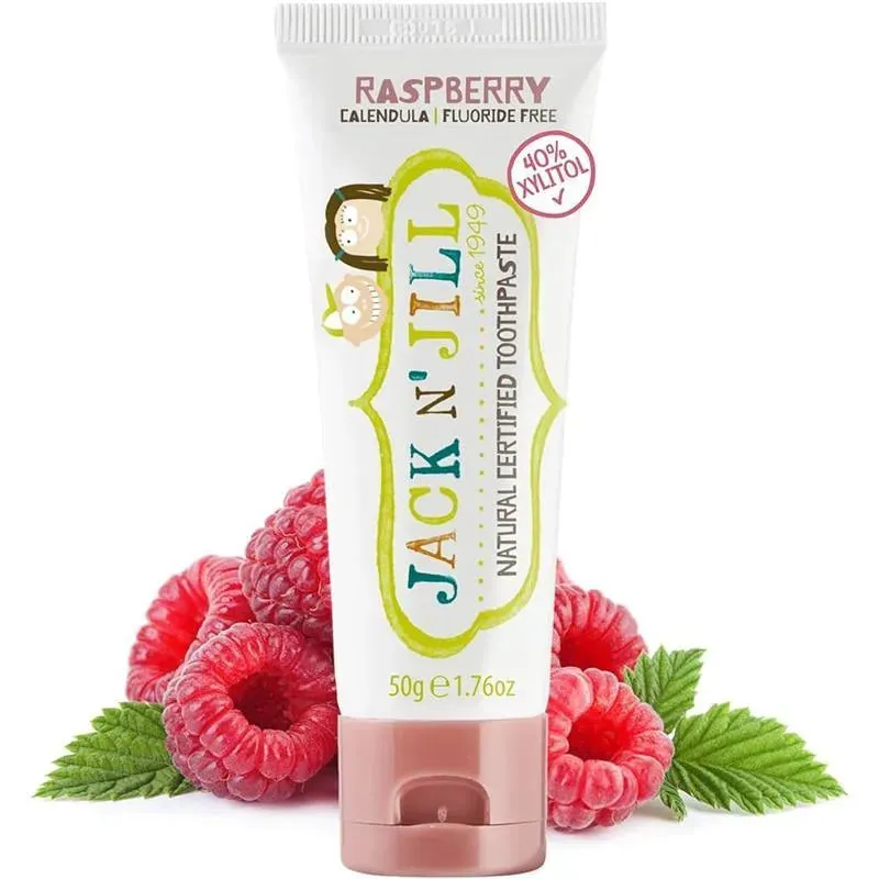 Jack N Jill Natural Certified Toothpaste - Raspberry