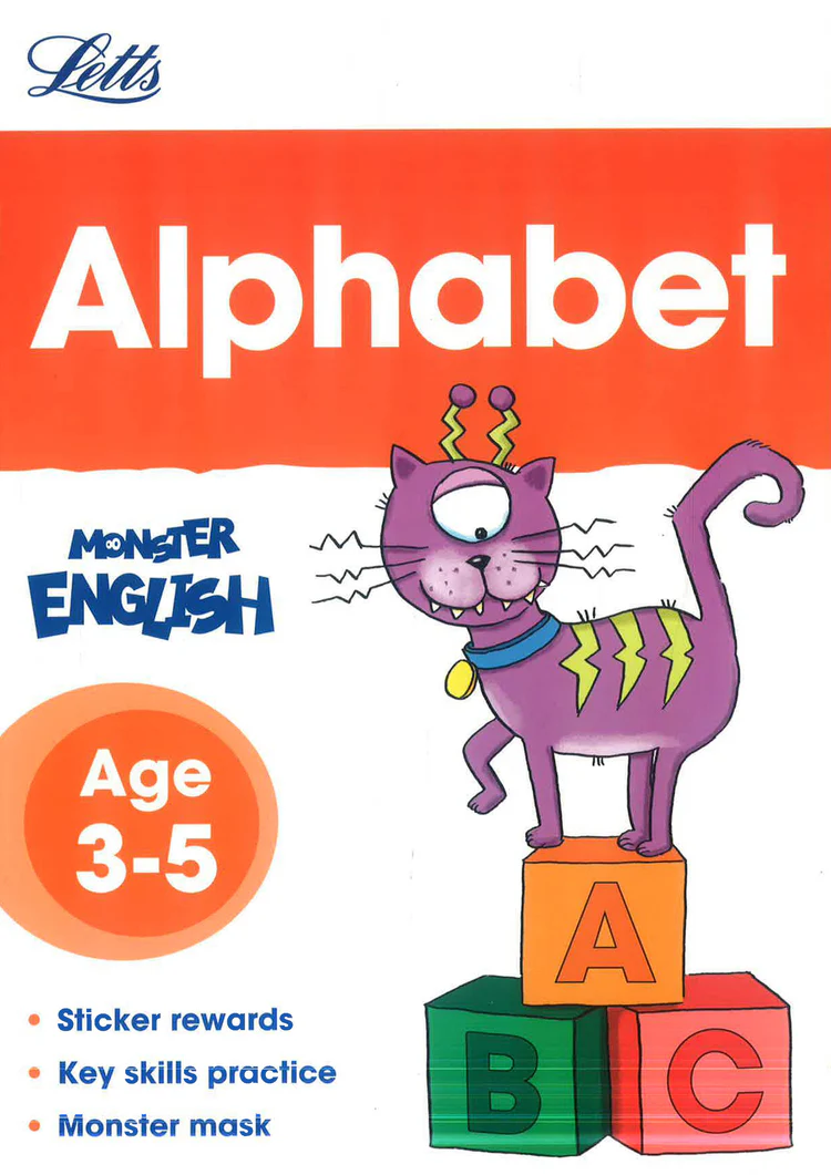 Letts Alphabet Monster English - 3 to 5 Yrs Old