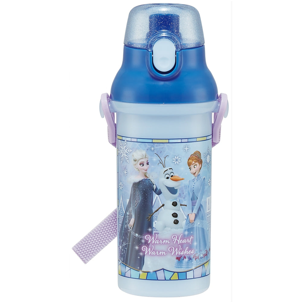 Antibacterial Plastic Water Bottle - Frozen [480ml]