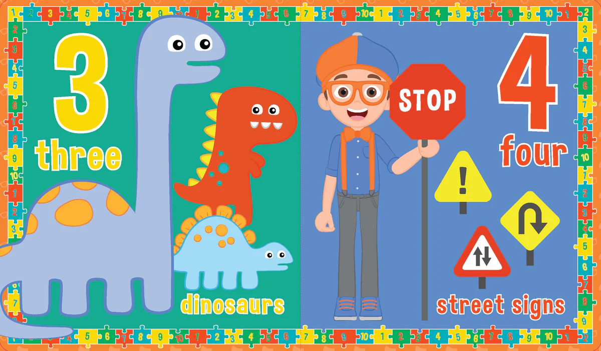Blippi 123 Board Book - All About Numbers