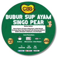 CBB - Bubur Sup Ayam Singo Pear (Chicken Soup With Singo Pear Porridge)